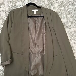 H&M Olive Green Women's Blazer